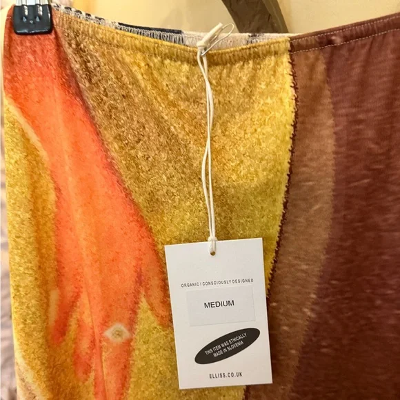 ELLISS Handsy Ankle Skirt Multicolor Double Pattern Sizw Medium NWT Brand New - Picture 12 of 14